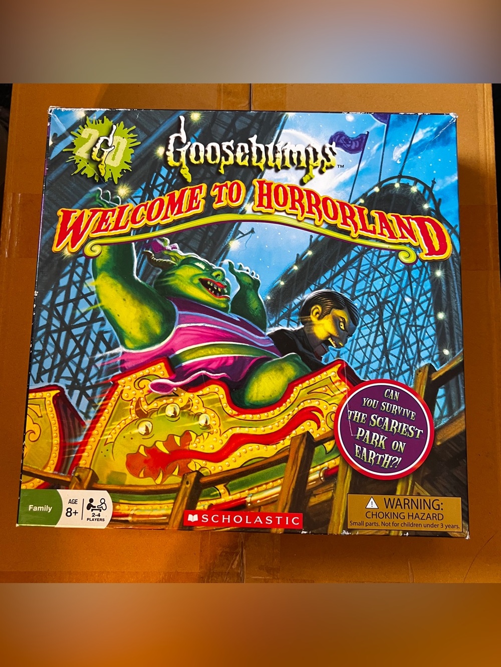 Goosebumps Welcome to Horrorland Scholastic Board Game R. L. Stine Strategy
